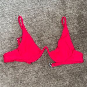 Women's Vibrant Red Bikini Top
